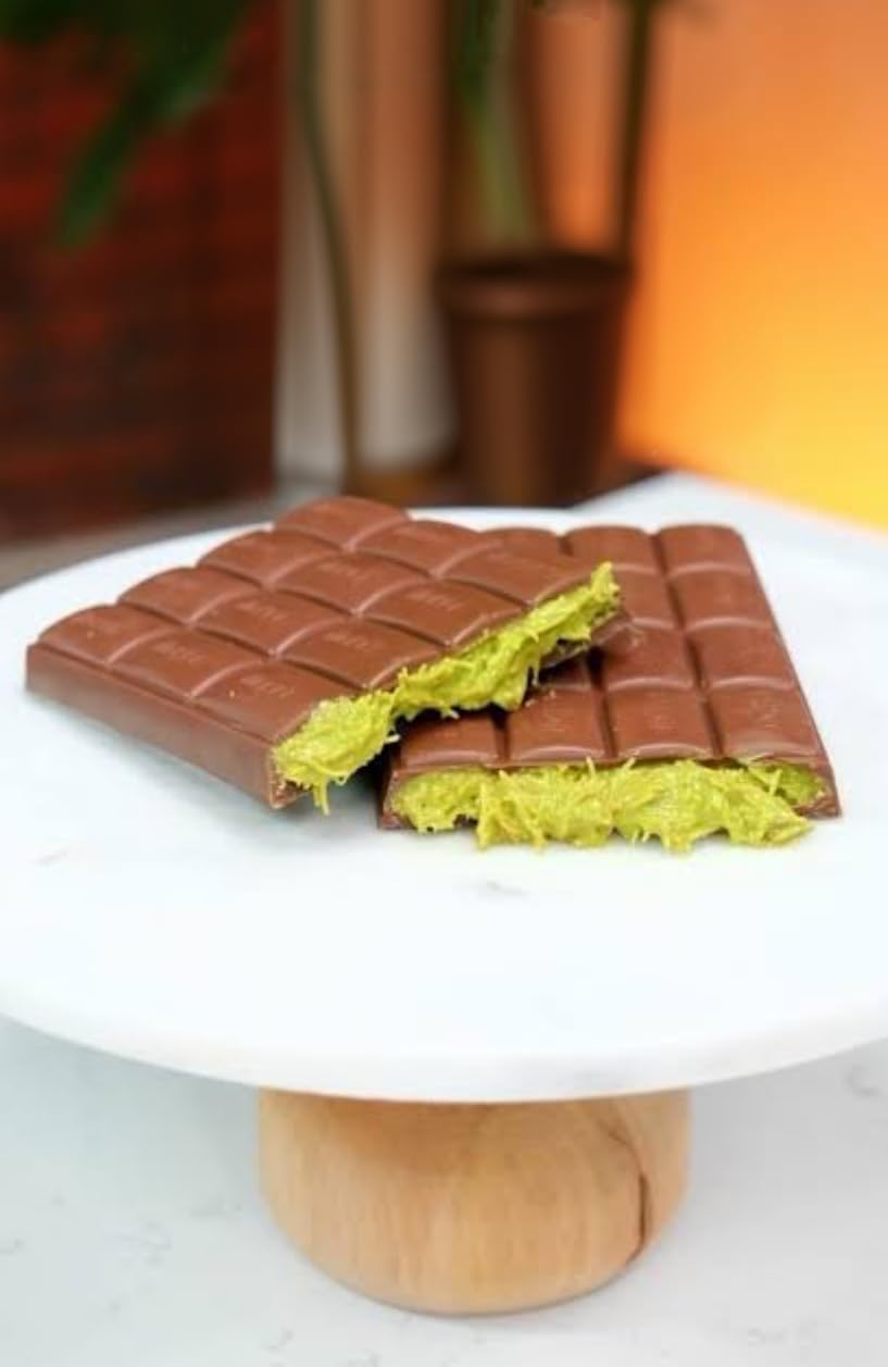 Dubai Chocolate Bar - (Pack of 2) Milk Chocolate With Pistachio - 93g /3.2 oz
