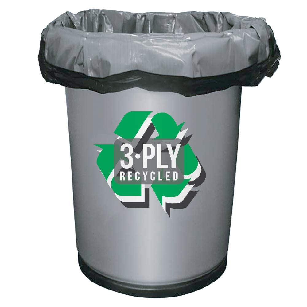 Aluf Plastics 45 Gallon Trash Bags - 1.25 MIL (eq) Black Heavy Duty Trash Can Liners - 40" x 47" - Pack of 100 - For Contractor, Industrial