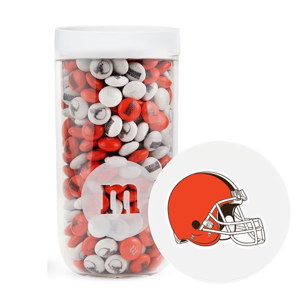 M&M'S NFL Cleveland Browns Milk Chocolate Gift Jar, 12.7 oz