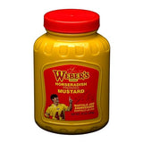 Weber’s Original Horseradish Mustard, 16 oz (4-Pack) | Buffalo’s Iconic Mustard Since 1922 | Limited-Edition Buffalo “Buffalo Joe” Label | Bold