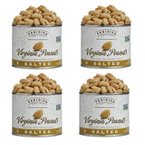 FERIDIES Virginia Salted Extra Large Peanuts Cooked in Pure Peanut Oil the Peanut Choice 9 Ounce (Pack of 4)
