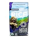 Lotus Foods Organic Forbidden Rice - Black Rice Organic, Purple Rice, Black Rice Bulk, Gluten Free Heirloom Rice, Whole Grain, Non GMO, Vegan - 15 Oz Bag (Pack of 1)
