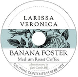Banana Foster Medium Roast Coffee (Single Serve K-Cup Pods) (Gourmet, Naturally Flavored, Whole Coffee Beans) (12 pods, ZIN: 571240)