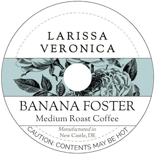 Banana Foster Medium Roast Coffee (Single Serve K-Cup Pods) (Gourmet, Naturally Flavored, Whole Coffee Beans) (12 pods, ZIN: 571240)