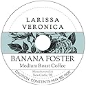 Banana Foster Medium Roast Coffee (Single Serve K-Cup Pods) (Gourmet, Naturally Flavored, Whole Coffee Beans) (12 pods, ZIN: 571240)