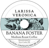 Banana Foster Medium Roast Coffee (Single Serve K-Cup Pods) (Gourmet, Naturally Flavored, Whole Coffee Beans) (12 pods, ZIN: 571240)