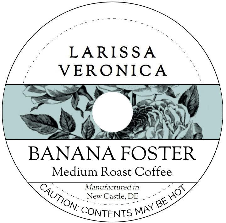 Banana Foster Medium Roast Coffee (Single Serve K-Cup Pods) (Gourmet, Naturally Flavored, Whole Coffee Beans) (12 pods, ZIN: 571240)