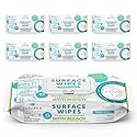 Juniper CLEAN 6 Pack Surface Cleaning Wipes with Bleach, All-Purpose Cleaner for Bathroom, Kitchen, Office, 72 Count Soft Flow, Fresh Scent, Lint Free