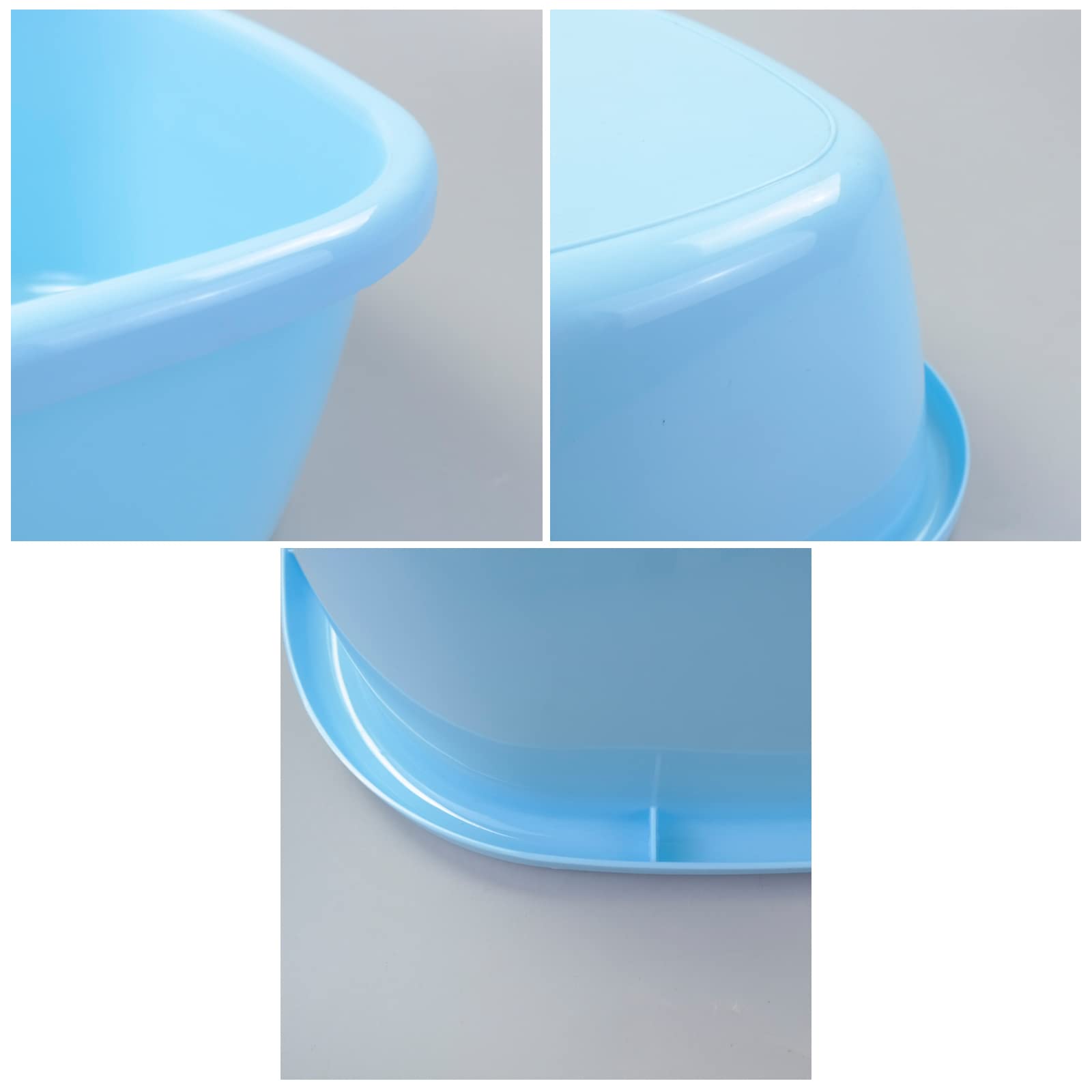 Parlynies 16 Quart Plastic Wash Basin, Large Dish Pan Tub, Pack of 3