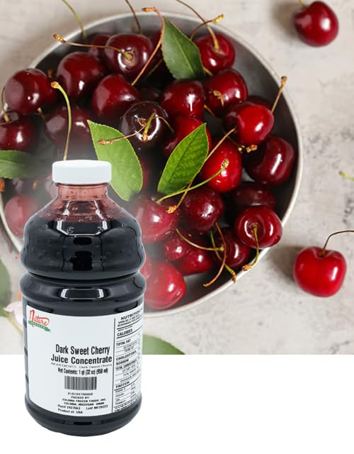 Nature Blessed 100% Pure Dark Sweet Cherry Fruit Juice Concentrate - 2 Quarts (2/32 fl oz bottles), Applications: Home Wine Making, Brewing Beer