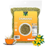 Natural Infusions - Damiana Leaf 4oz | Loose Herbal Tea | Authentic Mexican Origin | Caffeine Free, Gluten Free, Non-GMO | Herbal Infusion Blend