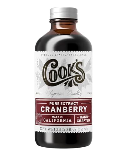 Cook's, Cranberry Extract for Breads, Muffins, Jellies, Jams, Sauces, Beverages, 8 oz