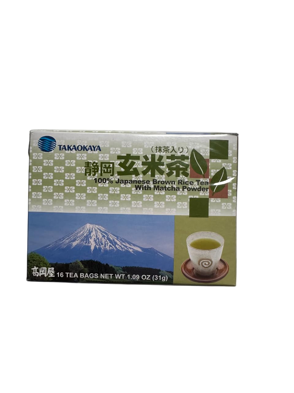 Genmai-Cha (Brown Rice Tea with Matcha Powder) - 1.09oz (Pack of 1)