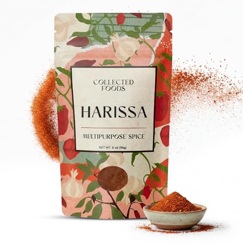 Premium Moroccan Harissa Seasoning Blend |Gluten Free Spices and Seasonings with Paprika| Salt & Dehydrated Onion, Hand-Crafted Small Batch Harissa