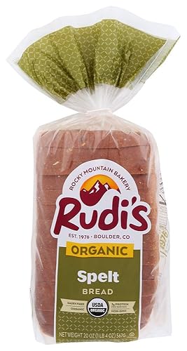 Rudis Organic Spelt Bread, 20 Ounce -- 8 per case.