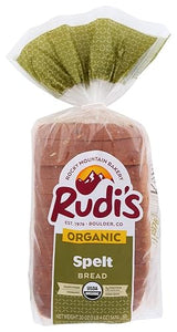 Rudis Organic Spelt Bread, 20 Ounce -- 8 per case.