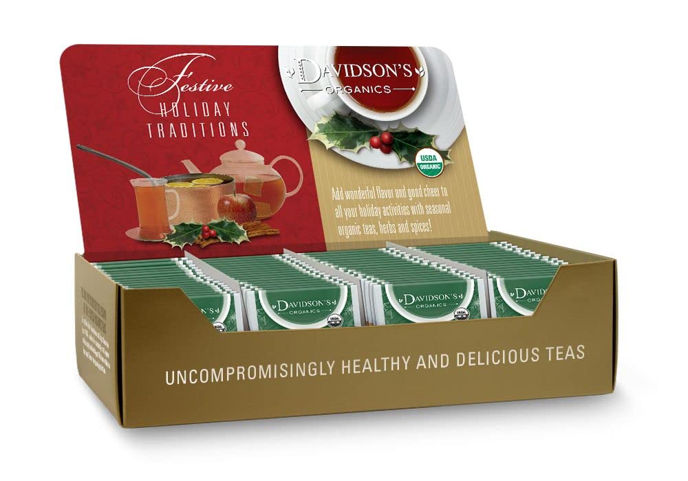Davidson's Organics, Herbal Christmas, 100-count Individually Wrapped Tea Bags