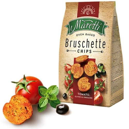 All Natural Bruschetta Vegan Cracker Bruschettini Chips Variety | Sour Cream Onion | Roasted Garlic | Tomato Olive Oregano | Mediterranean Vegatables
