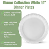 Blue Sky 100 Count Disposable Plastic Plates, 10", White