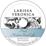 Peach Medium Roast Coffee (Single Serve K-Cup Pods) (Gourmet, Naturally Flavored, Whole Coffee Beans) (12 pods, ZIN: 573960)