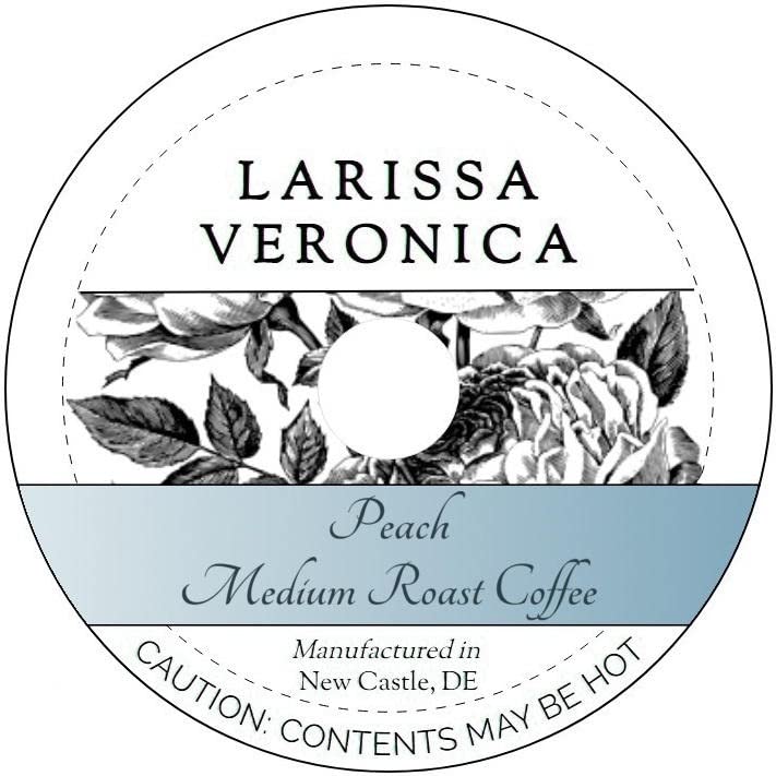 Peach Medium Roast Coffee (Single Serve K-Cup Pods) (Gourmet, Naturally Flavored, Whole Coffee Beans) (12 pods, ZIN: 573960)