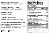 Food to Live Thai Hom Mali Jasmine White Rice, 1 Pound Naturally Fragrant Long-Grain Rice, Flavorful, Raw, Vegan, Bulk. Slightly Sticky Texture. Great for Asian, Indian, and Middle Eastern Cuisines