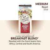 New England Coffee Breakfast Blend Medium Roast Ground Coffee, 12oz Bag (Pack of 1)