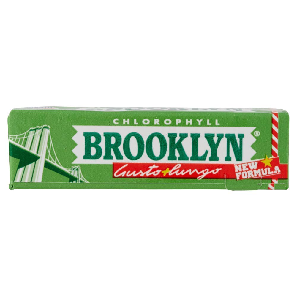 Brooklyn Chloro Chewing-gum, saveur de menthe, paquet de 20 bâtonnets de 9 diapositives d'une seule pièce