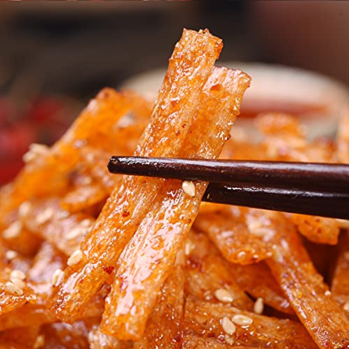 YUYONGTANG ??????8090??????????????? ???18gFeiwang Hunan spicy strips 8090 nostalgic snacks snacks spicy strips spicy slices spicy skin spicy strips