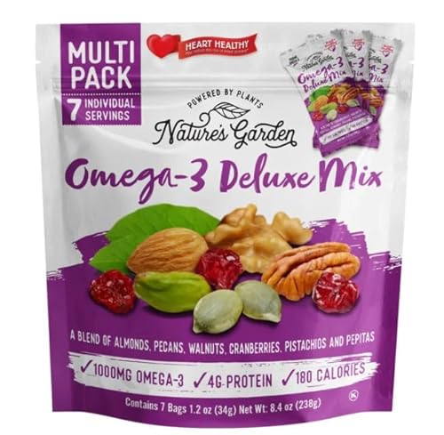 2 Set Nature's Garden Omega-3 Deluxe Mix with 7 Individual Packs Each