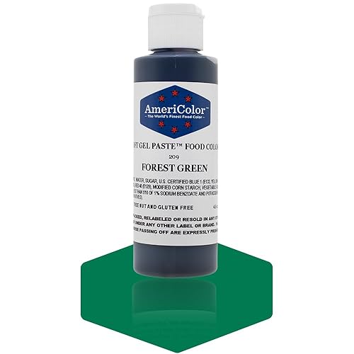 Americolor Soft Gel Paste Food Color, 4.5-Ounce, Forest Green