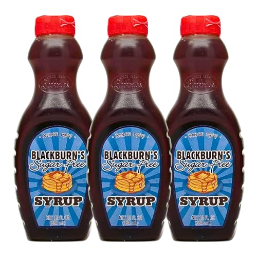 Blackburns Sugar Free Pancake & Waffle Syrup 12 Oz (Pack of 3)