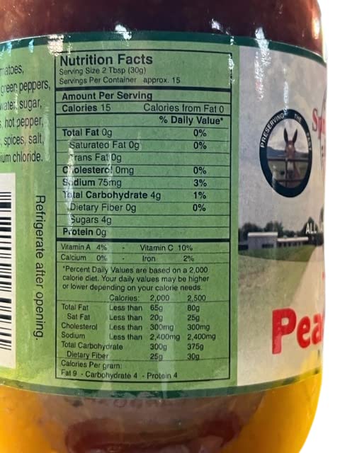 Spring Valley Farms Hot Peach Salsa