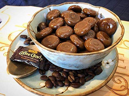Bali's Best Coffee Candy, 1 Pound Jar, Individually Wrapped Hard Candy, Made with Real Sumatran Coffee, Halal