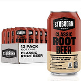 Stubborn Soda, Classic Root Beer, 12 Fl Oz Cans (Pack of 12)