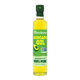 100% Pure Avocado Oil in Glass Bottle, Allergen-Free and Non-GMO, Premium Cold-Pressed Cooking Oil for Sautéing, Baking, Grilling, and Salad