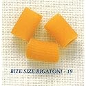 Bite Size Rigatoni #19 Short Cut Pasta Case of Twenty (20) 1 .lb Pouches