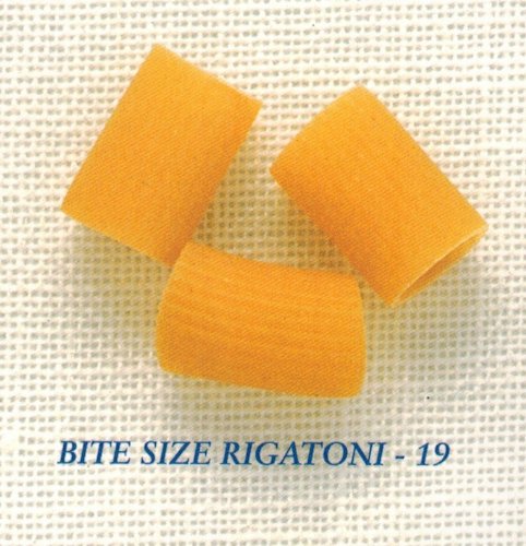 Bite Size Rigatoni #19 Short Cut Pasta Case of Twenty (20) 1 .lb Pouches