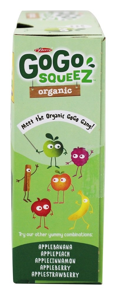 Organic Applesauce Squeezes - Apple Apple