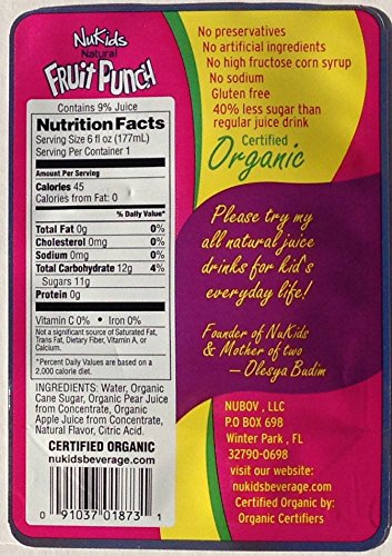 NuKids Assorted Organic Juice Drink 24 Pack