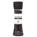Riega Black Pepper Grinder, Large, Manual Mill for Whole Peppercorns, 5.8 oz