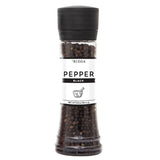 Riega Black Pepper Grinder, Large, Manual Mill for Whole Peppercorns, 5.8 oz