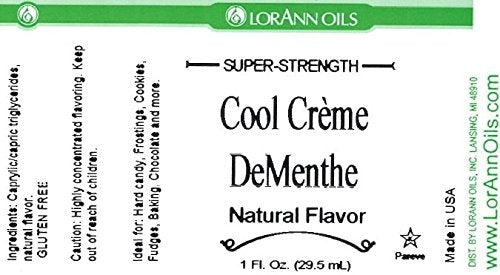 LorAnn Cool Crème DeMenthe SS Flavor, 1 ounce bottle