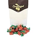 SweetGourmet Arcor Strawberry Bon Bons Hard Candy Wrapped, Fruit-Filled Premium Candies, 1 Pound Bag