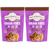 Paleonola Chocolate Fix Grain Free Granola, 10 Oz Resealable Bag (Pack of 2) - Grainless Paleo Granola Blended w/Dried Cranberries & Coconut, Organic