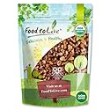 Food to Live Organic Dry Roasted Walnut Halves and Pieces with Himalayan Salt, 8 Ounces - Oven Toasted, Lightly Salted, Great for Baking and Cooking