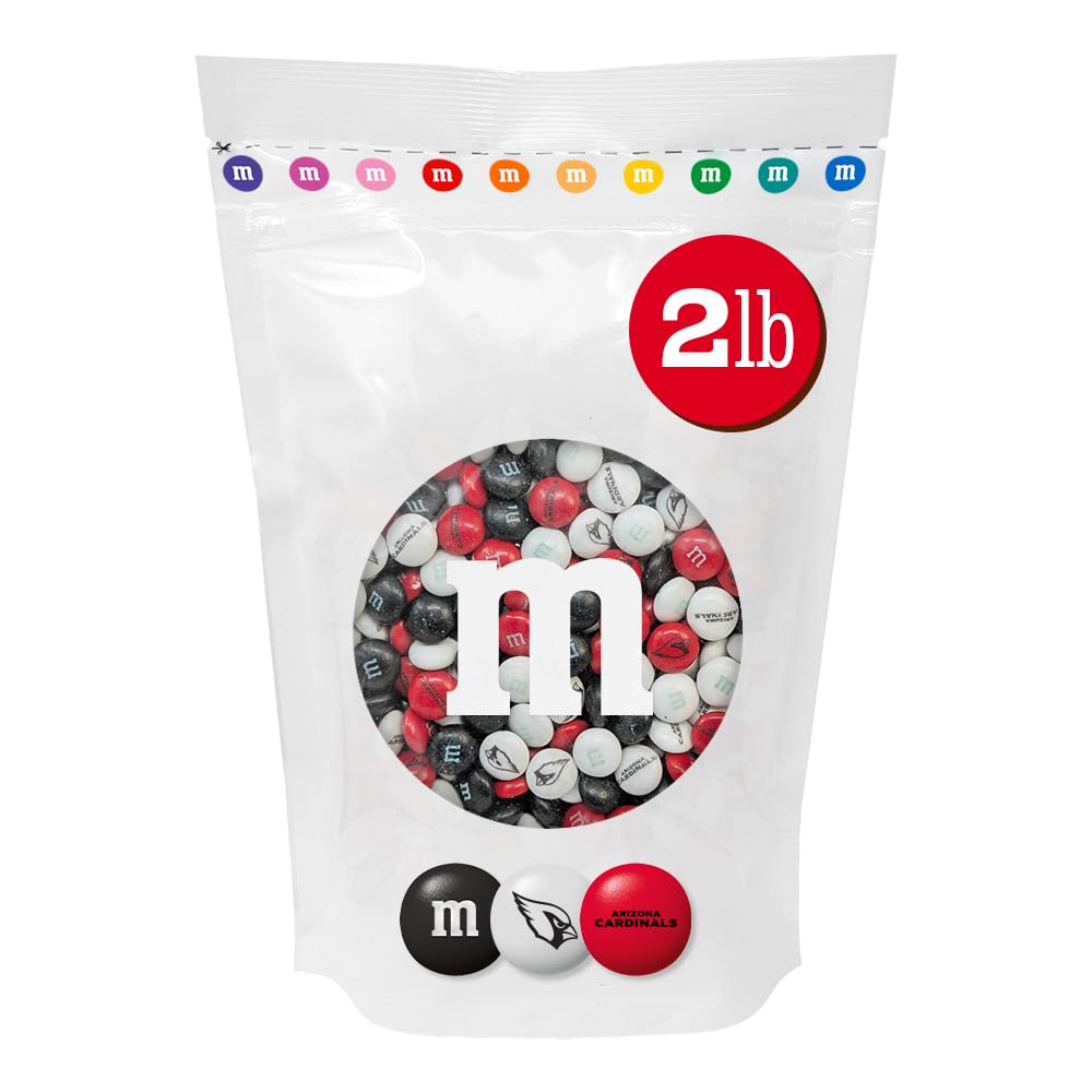M&M'S NFL Arizona Cardinals Milk Chocolate, 2 lb Bulk Bag