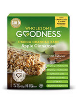 Wholesome Goodness Power Bar, Apple/Cinnamon - 5 Count Box