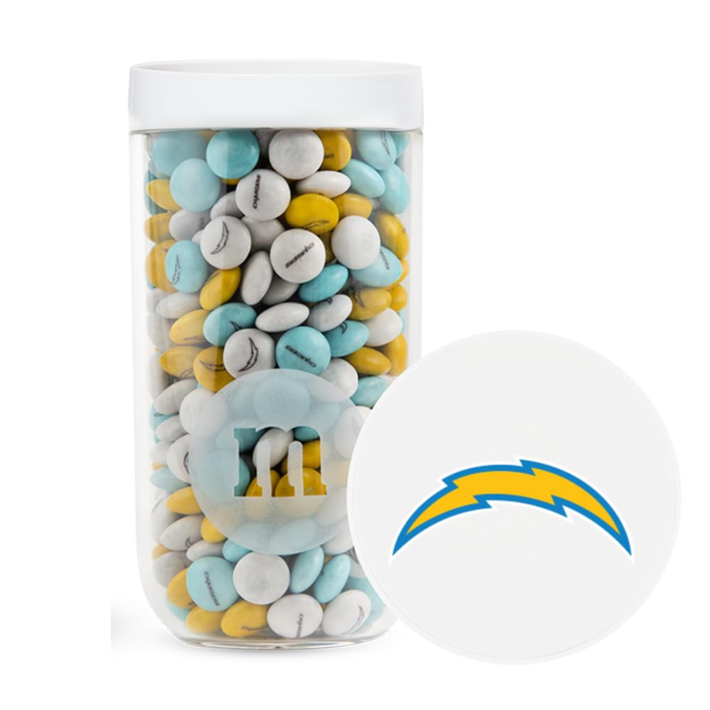 M&M'S NFL Los Angeles Chargers Milk Chocolate Gift Jar, 12.7 oz