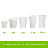 Karat Earth KE-K520W 20 oz White Eco Paper Hot Cup (Case of 600)